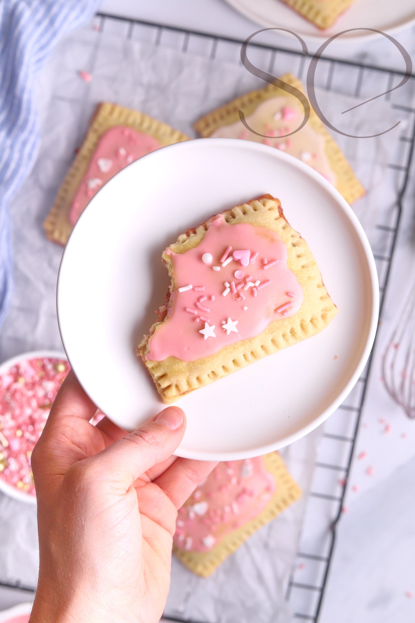 STRAWBERRY POPTARTS - SET 1 OF 2